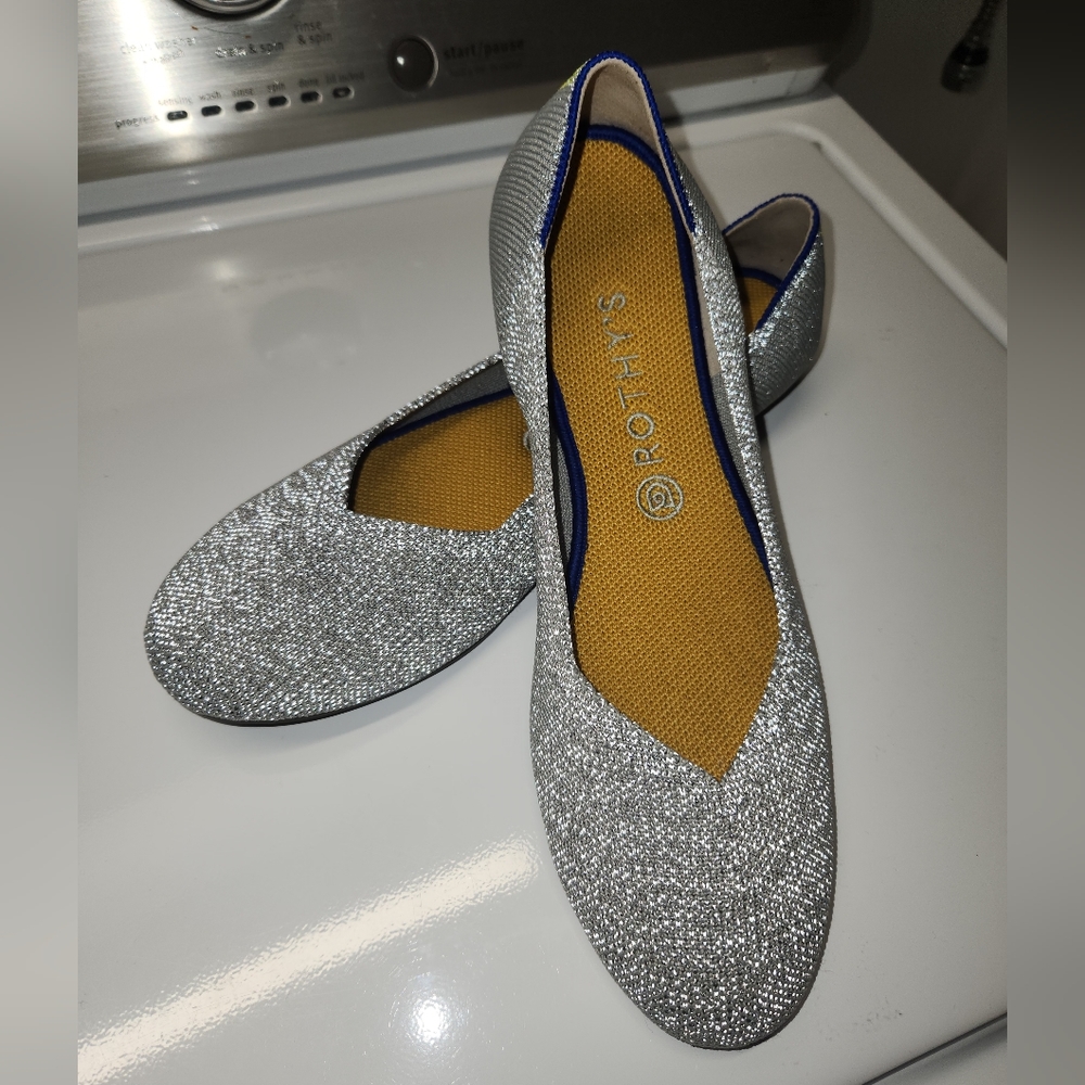 Rothy's Iridescent Flats Size 11.5 EUC